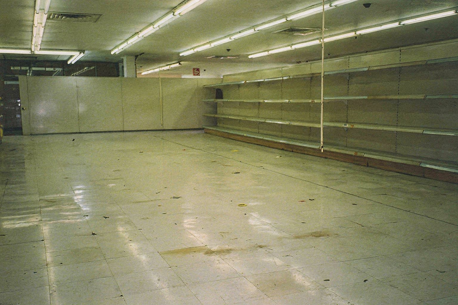 An empty store floor before the customer makes a request